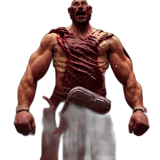 creature, staff, concept art, 3d render transparent PNG cut-out