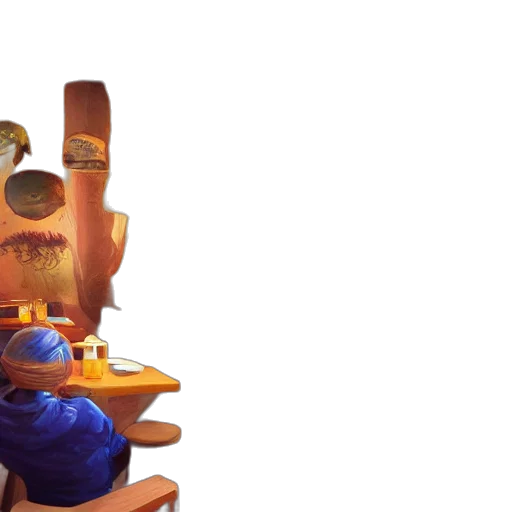robot, face, mask, crown transparent PNG cut-out