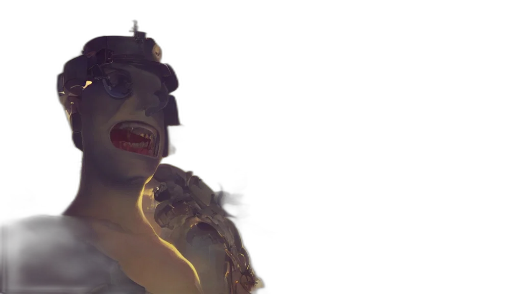 creature, mask, robot, face transparent PNG cut-out