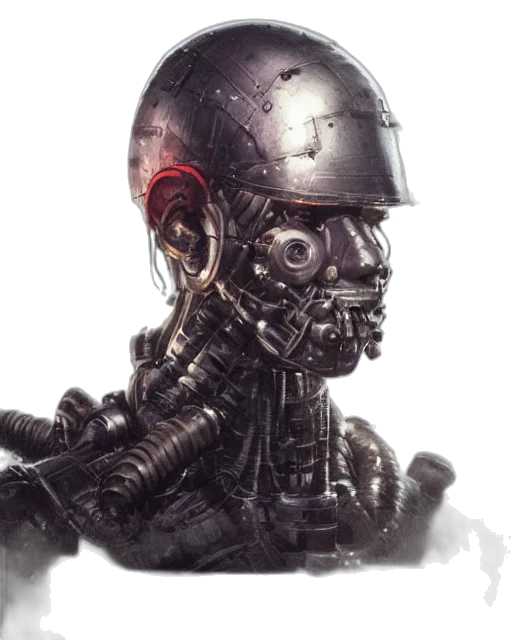 robot, mask, face, creature transparent PNG cut-out