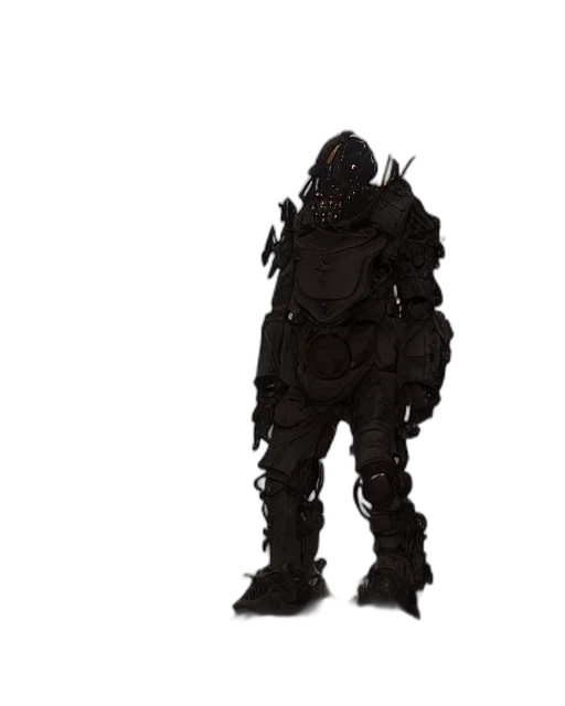 robot, mask, creature, jacket transparent PNG cut-out