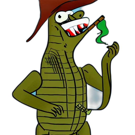 creature, dragon, animal, staff transparent PNG cut-out