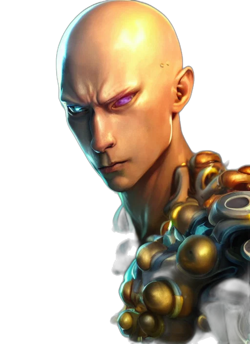 robot, face, staff, concept art transparent PNG cut-out