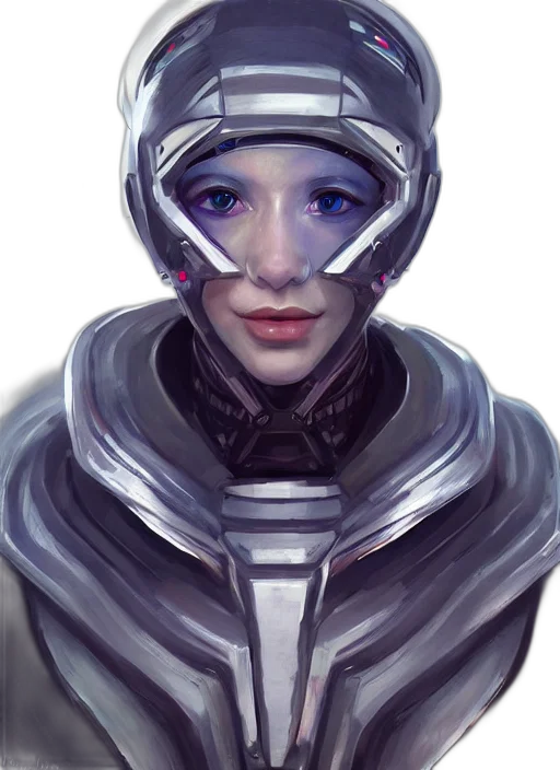 robot, face, mask, cyberpunk transparent PNG cut-out