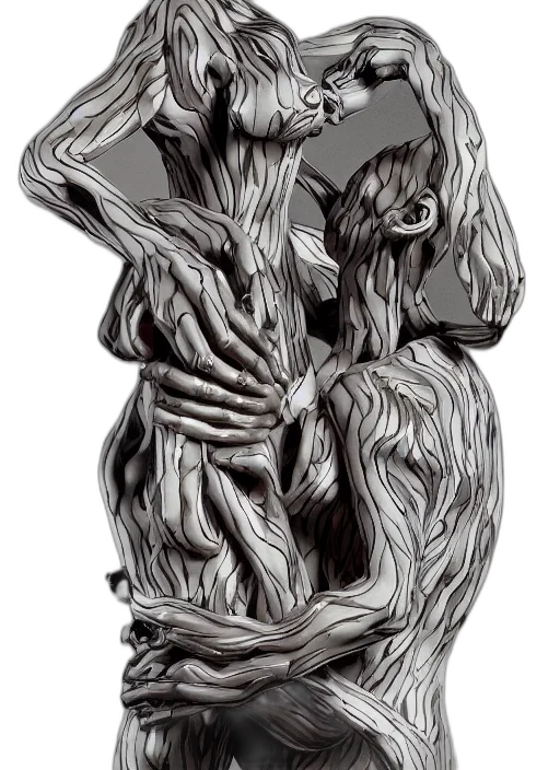 mask, hair, creature, dress transparent PNG cut-out