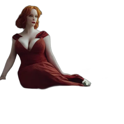 dress, crown, 3d render, concept art transparent PNG cut-out