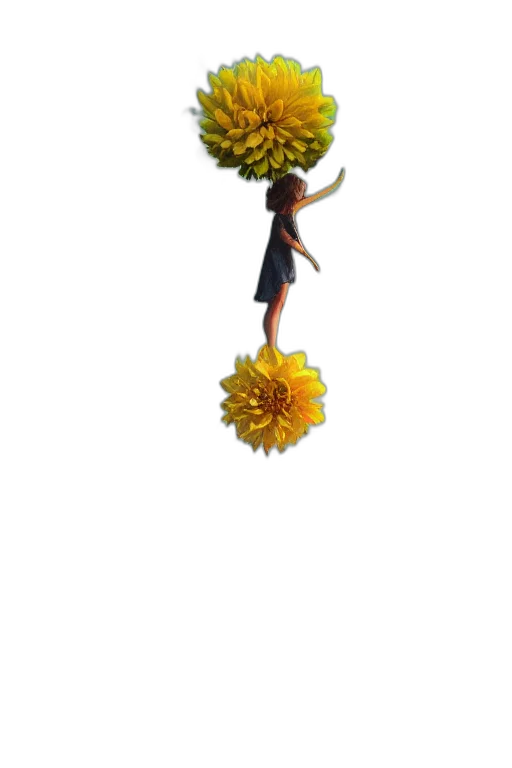 flower, staff, crown, umbrella transparent PNG cut-out
