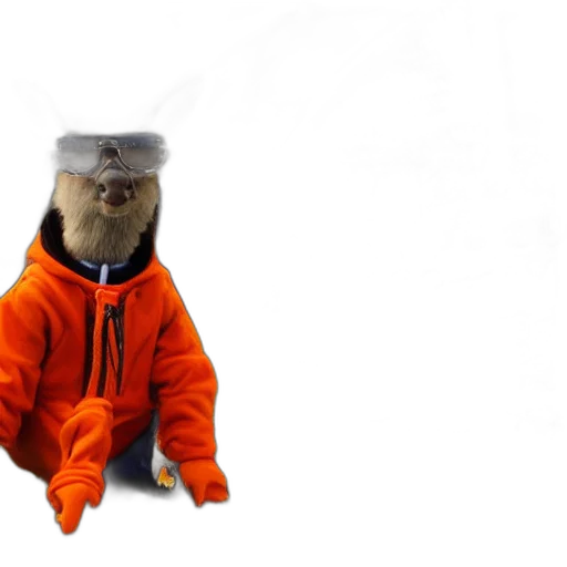 jacket, animal, creature, staff transparent PNG cut-out