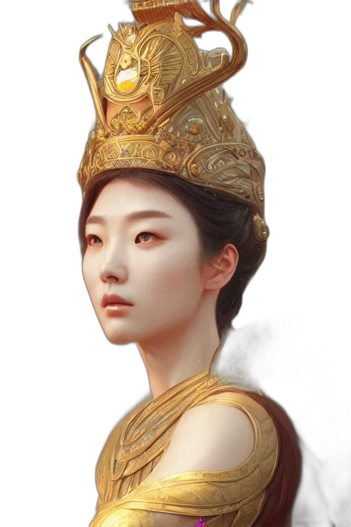crown, face, jewelry, staff transparent PNG cut-out