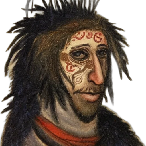face, mask, staff, animal transparent PNG cut-out