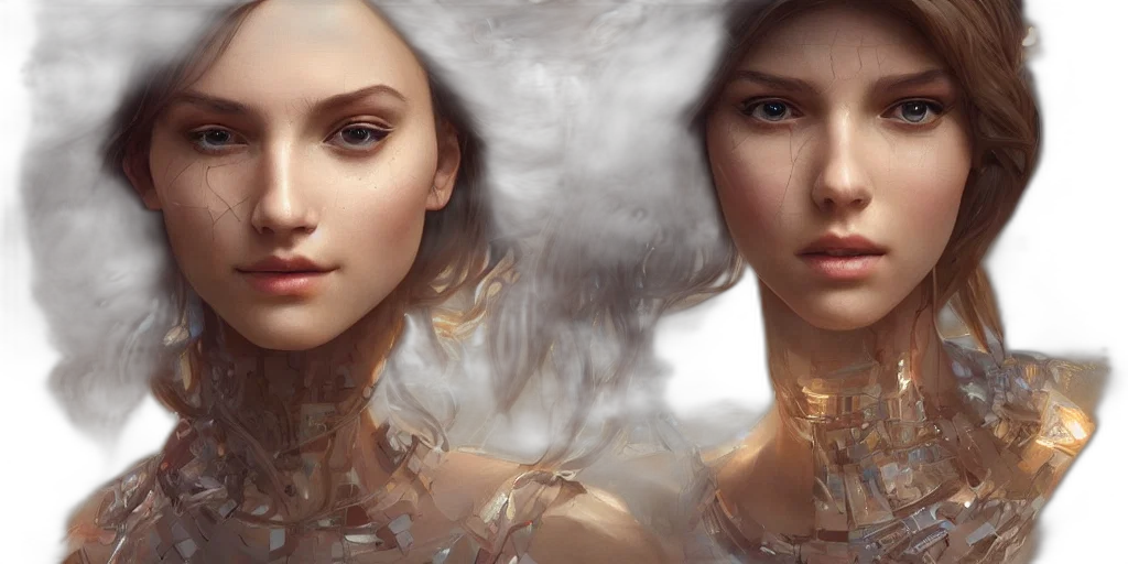 face, photorealistic, fantasy art, concept art transparent PNG cut-out