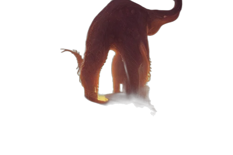 animal, creature, staff, dragon transparent PNG cut-out