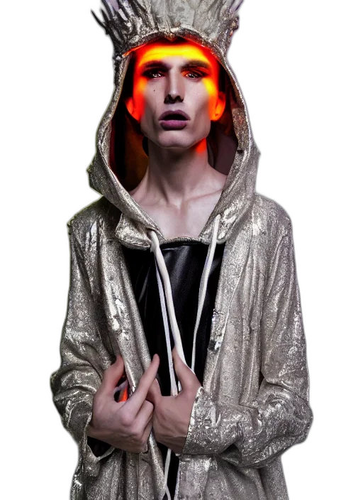 jacket, face, mask, creature transparent PNG cut-out