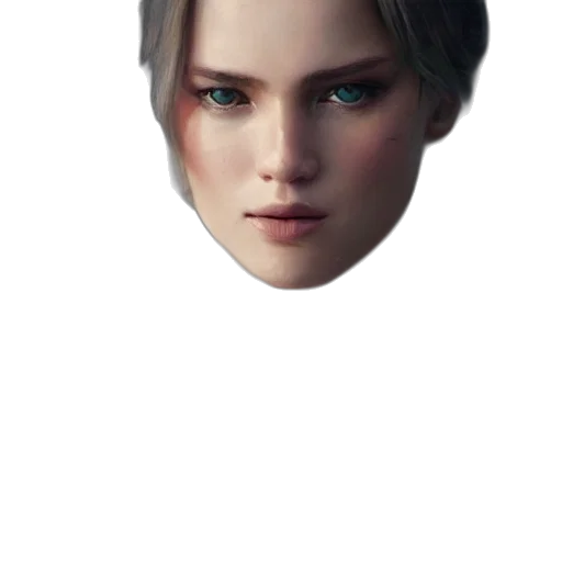 face, mask, crown, hair transparent PNG cut-out