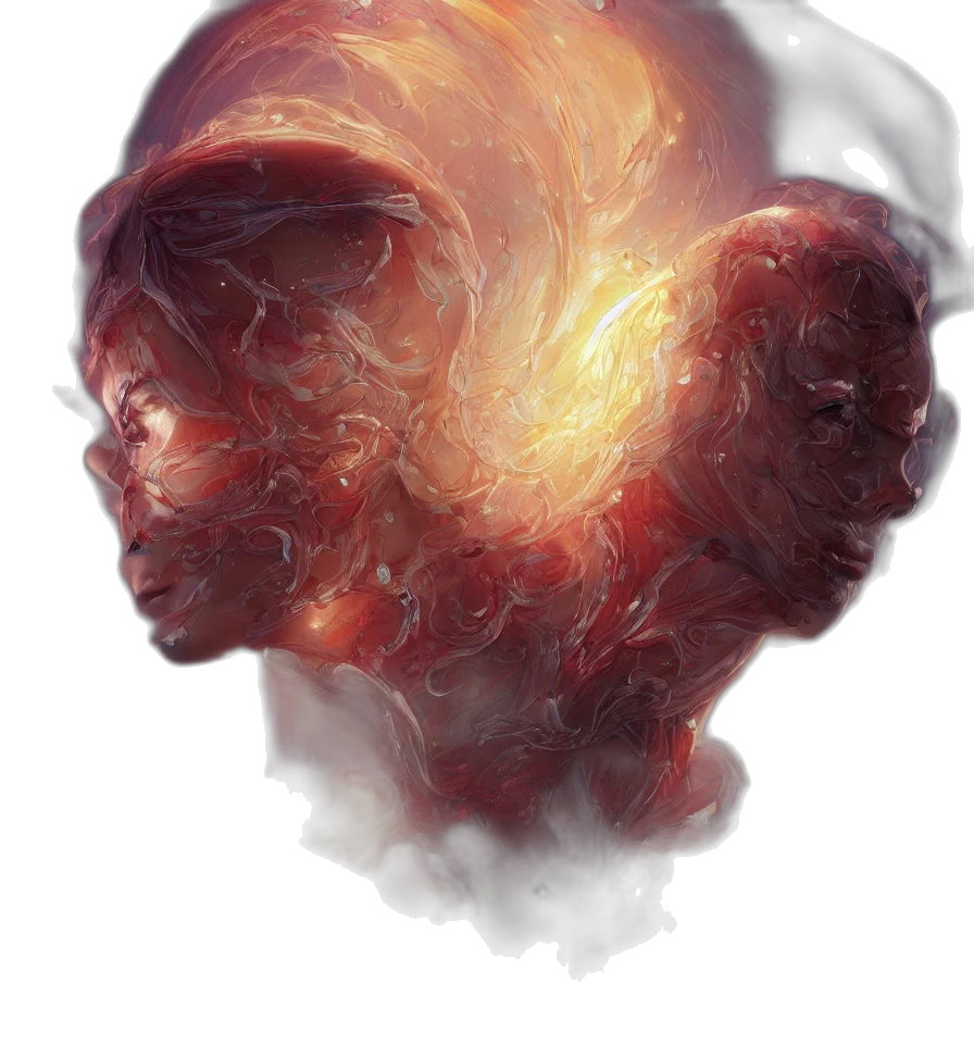 face, hair, mask, creature transparent PNG cut-out