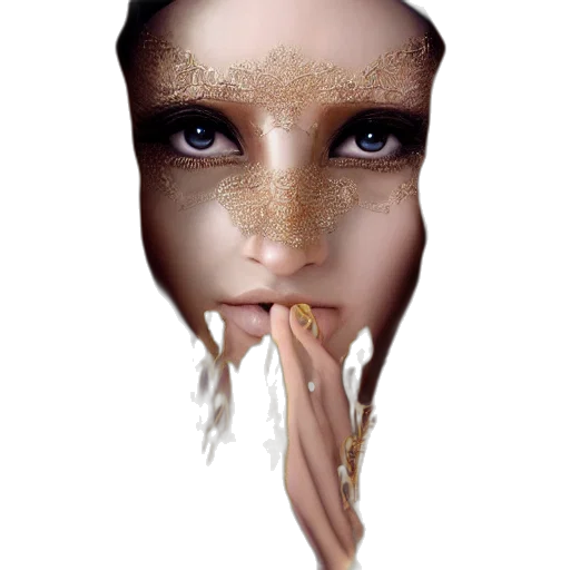 mask, face, jewelry, crown transparent PNG cut-out