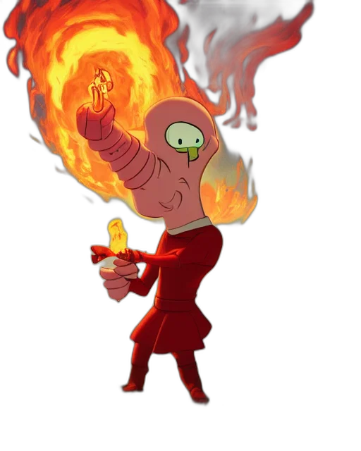 staff, jacket, creature, mask transparent PNG cut-out