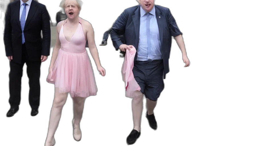 dress, boris, johnson, wearing transparent PNG cut-out