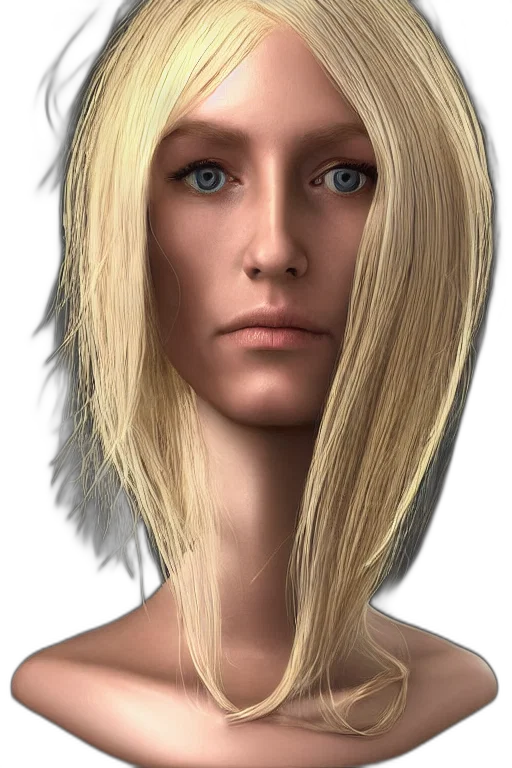 face, hair, staff, jewelry transparent PNG cut-out