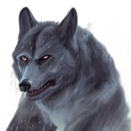 animal, creature, face, watercolor transparent PNG cut-out