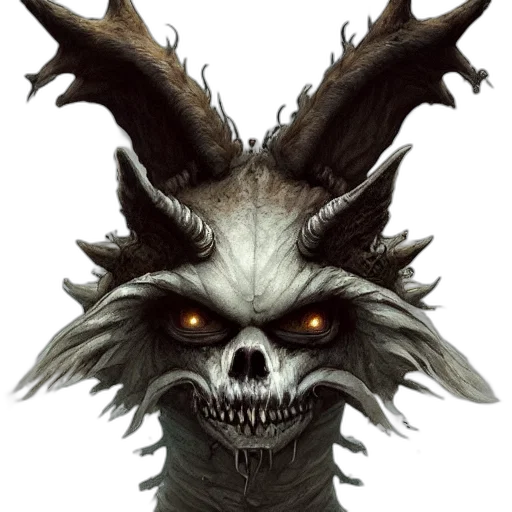 mask, dragon, creature, face transparent PNG cut-out