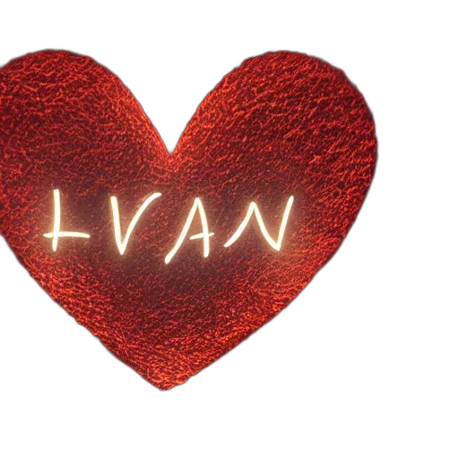 heart, name, ash, written transparent PNG cut-out