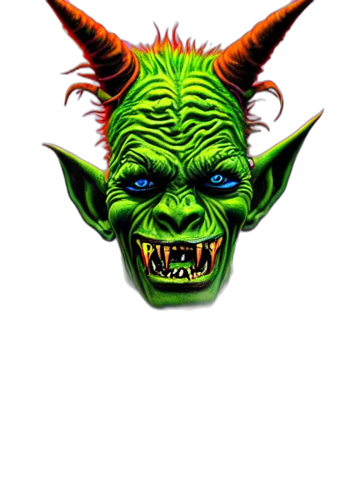 mask, face, staff, creature transparent PNG cut-out