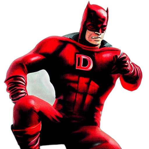 comic book art, concept art, 3d render, red transparent PNG cut-out