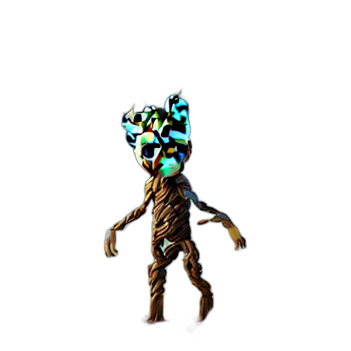 staff, creature, robot, tree transparent PNG cut-out