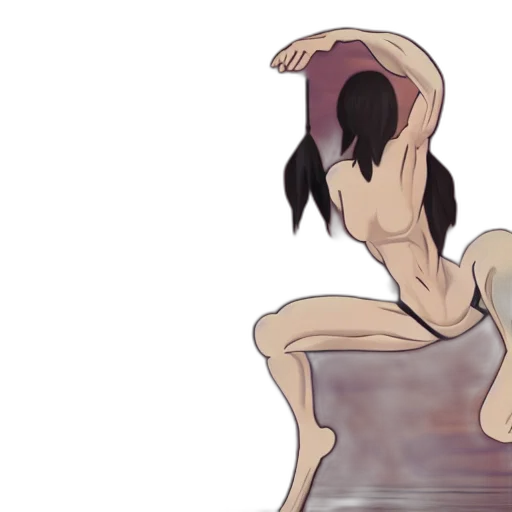 creature, hair, bottle, concept art transparent PNG cut-out