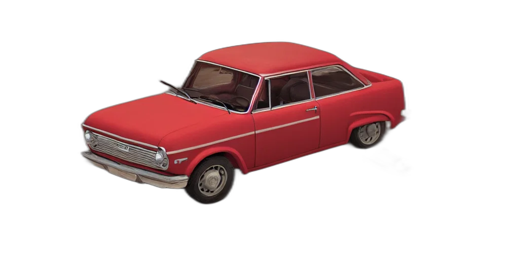 car, 3d render, photorealistic, small transparent PNG cut-out