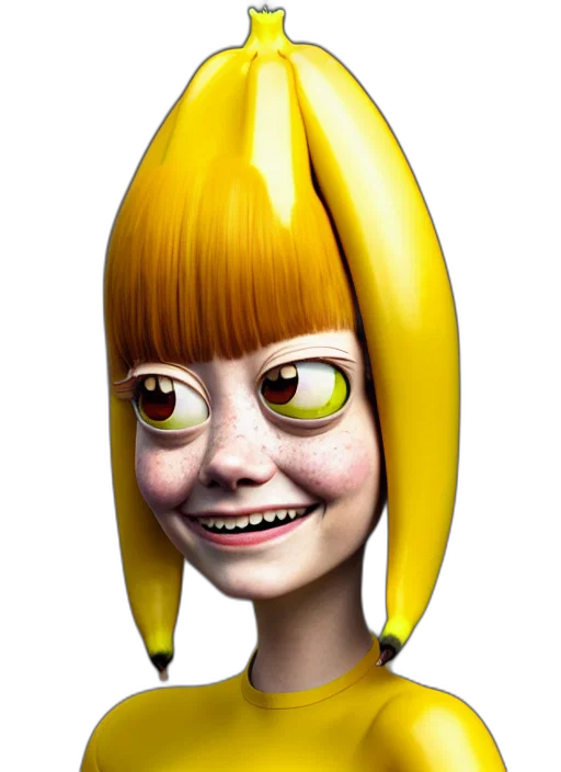 face, staff, hair, creature transparent PNG cut-out