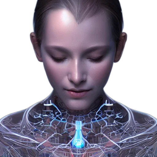 robot, face, jewelry, crown transparent PNG cut-out