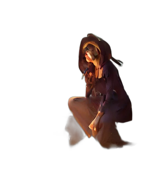 staff, mask, jacket, weapon transparent PNG cut-out