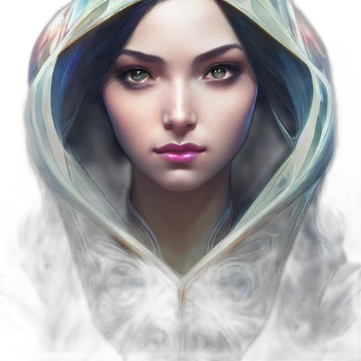 face, mask, jacket, jewelry transparent PNG cut-out
