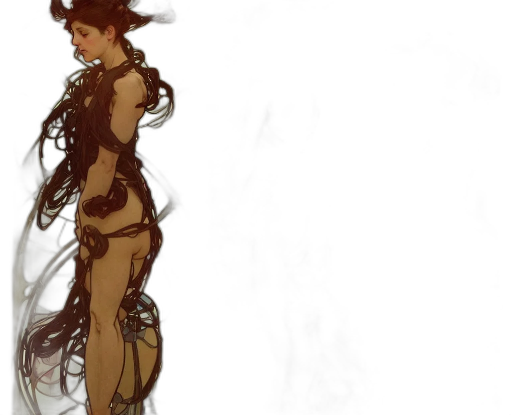 dress, hat, staff, concept art transparent PNG cut-out