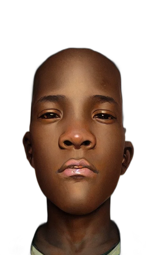 face, mask, robot, hair transparent PNG cut-out