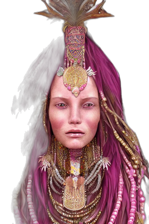 face, jewelry, crown, staff transparent PNG cut-out