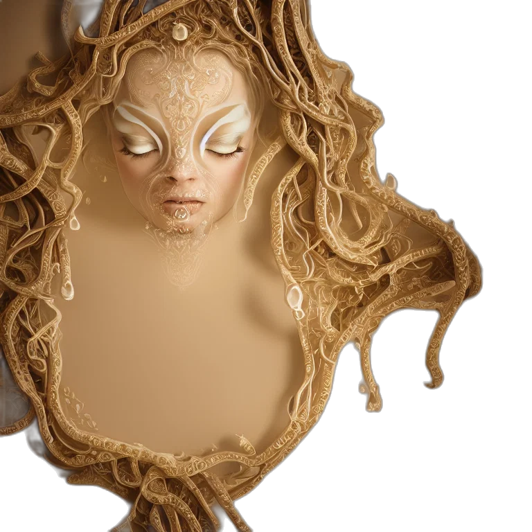 mask, face, hair, creature transparent PNG cut-out
