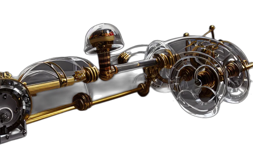 car, weapon, jewelry, 3d render transparent PNG cut-out