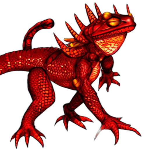 dragon, creature, animal, pixel art transparent PNG cut-out