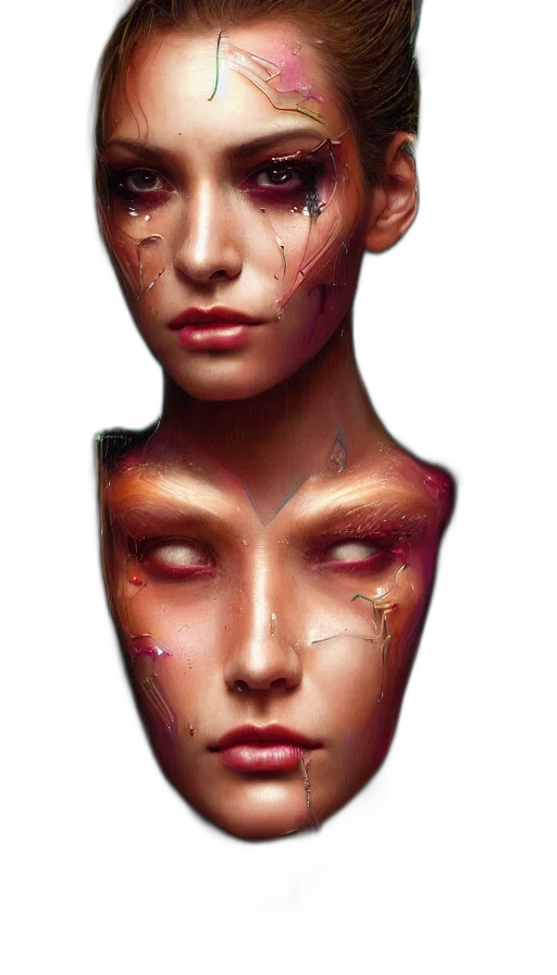 face, mask, jewelry, crown transparent PNG cut-out