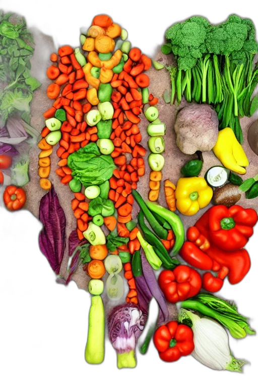 food, crown, photorealistic, colorful transparent PNG cut-out