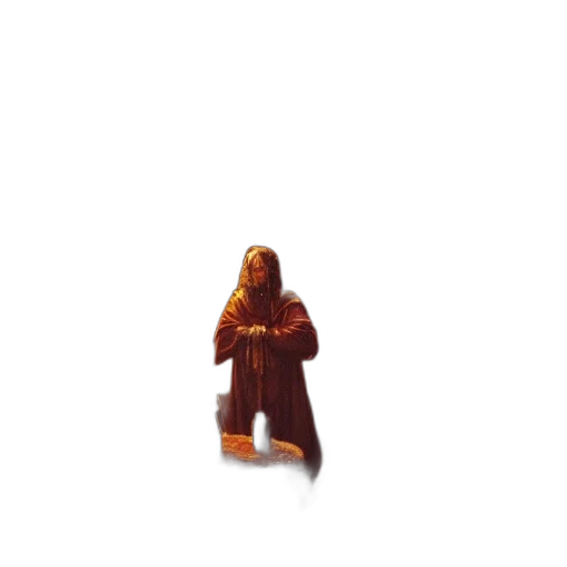 jacket, creature, robot, staff transparent PNG cut-out