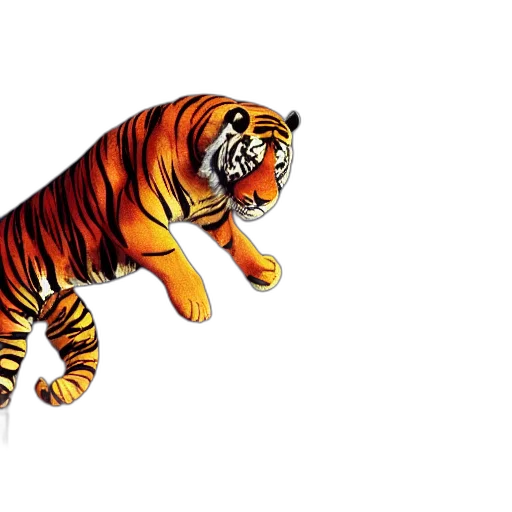animal, 3d render, concept art, pixel art transparent PNG cut-out