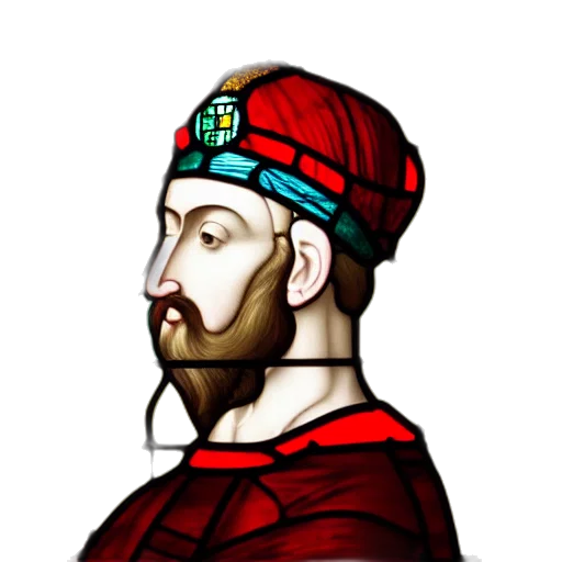 crown, face, staff, pixel art transparent PNG cut-out