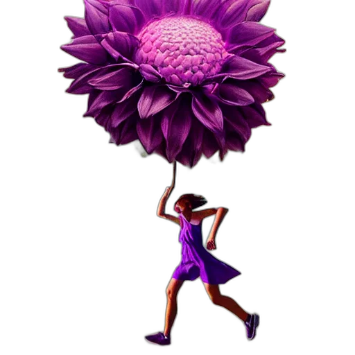 flower, umbrella, staff, concept art transparent PNG cut-out