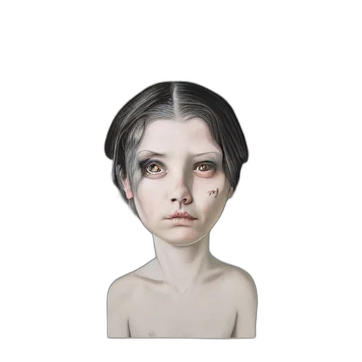 mask, face, hair, creature transparent PNG cut-out