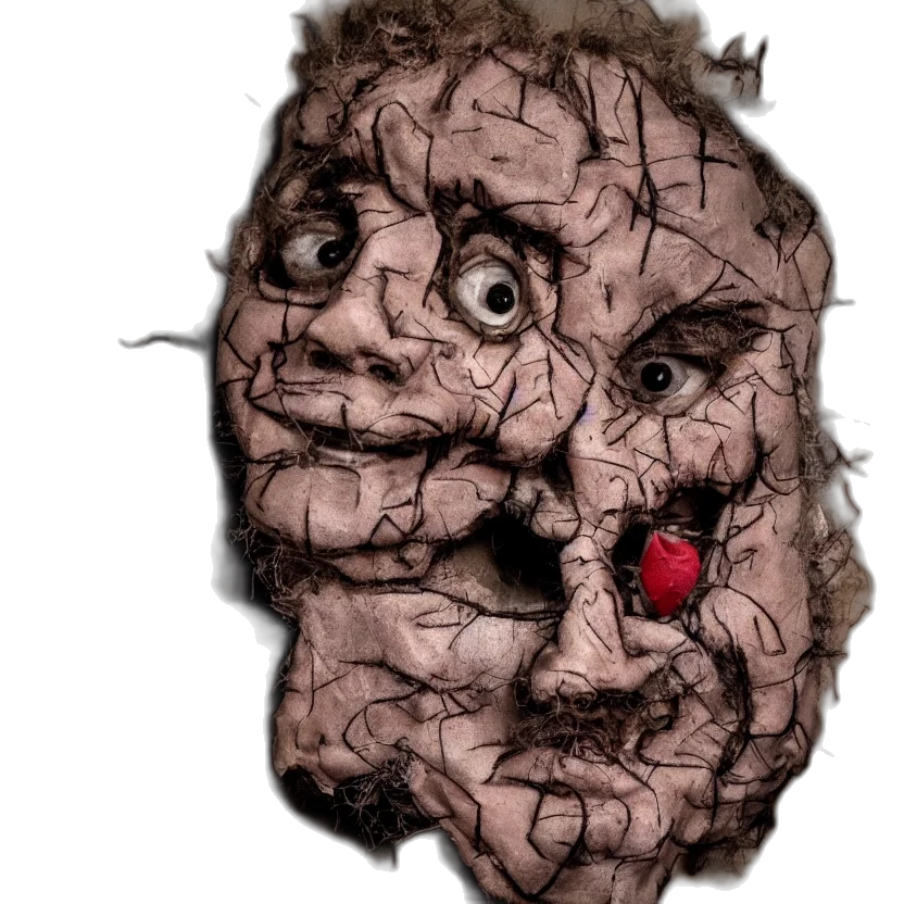 mask, face, creature, jacket transparent PNG cut-out
