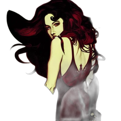 dress, hair, fantasy art, concept art transparent PNG cut-out